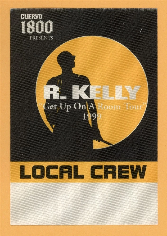 R. Kelly 1999 Get Up On A Room Concert Tour CREW Backstage Pass