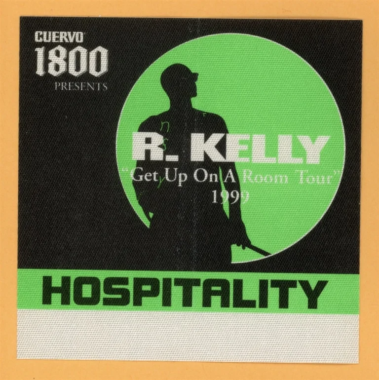 R. Kelly 1999 Get Up On A Room Concert Tour HOSP Backstage Pass