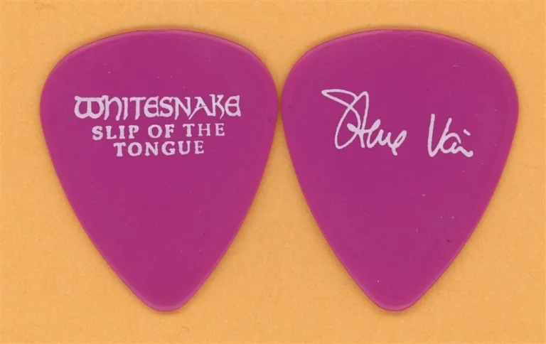Whitesnake Steve Vai Vintage Guitar Pick - 1989 Slip of the Tongue Tour