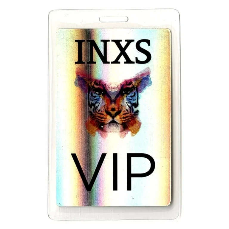 INXS 2010 Concert Tour VIP Foil Laminated Backstage Pass