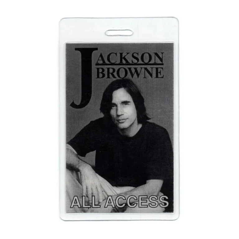 Jackson Browne 1993 I'm Alive Concert Tour All Access Laminated Backstage Pass