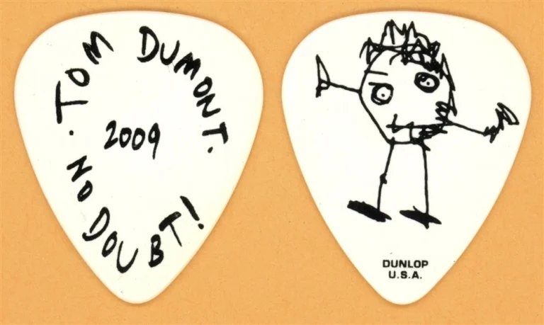 No Doubt Tom Dumont Vintage Guitar Pick - 2009 Summer Tour