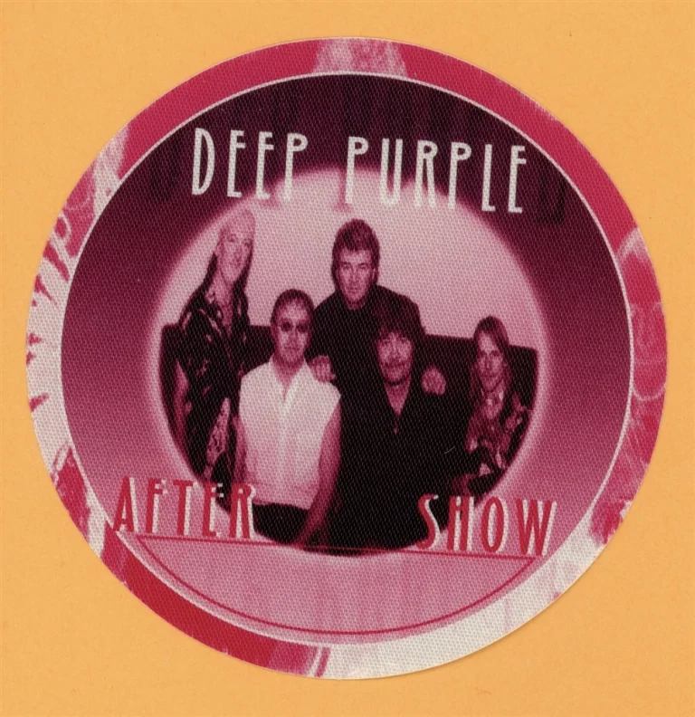 Deep Purple 2002 Bananas Concert Tour AFTER SHOW Backstage Pass