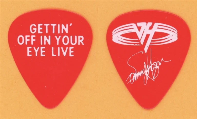 Van Halen Sammy Hagar Vintage Guitar Pick - 1993 Right Here Right Now Tour