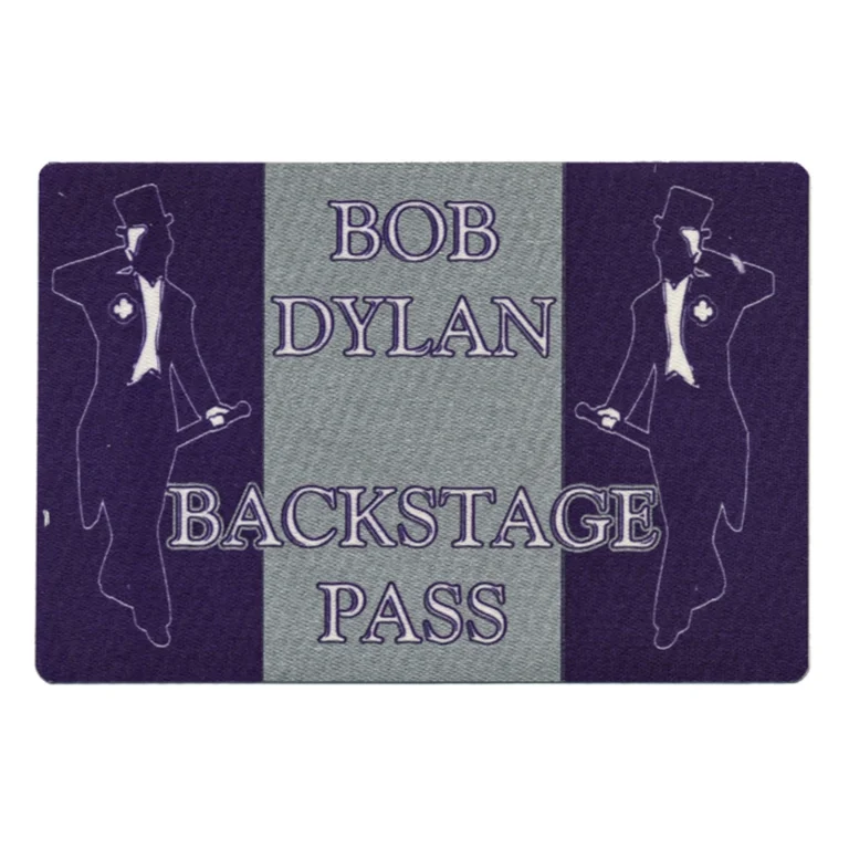 Bob Dylan 1995 Concert Tour Backstage Pass