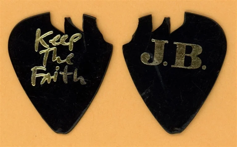 Bon Jovi JBJ Vintage Guitar Pick - 1993 Keep The Faith Tour - Stage Used