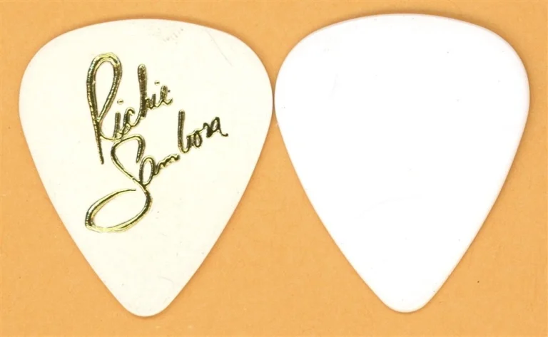 Bon Jovi Richie Sambora Vintage Guitar Pick - 1991 Stranger Fan Club Tour