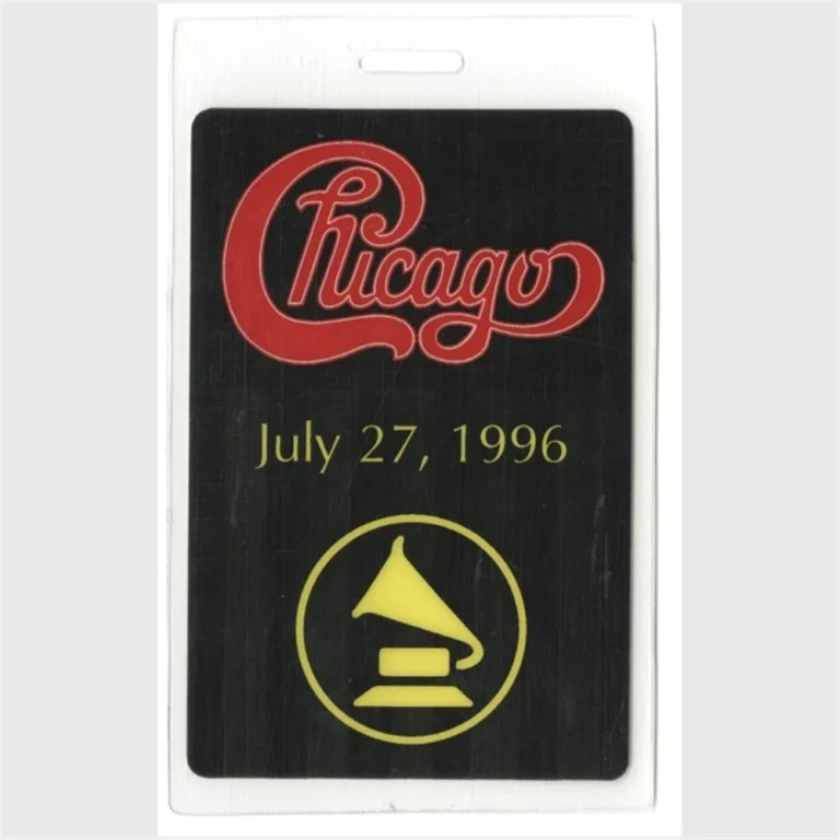 Chicago 1996 Laminated Backstage Pass Crosby Stills Nash black