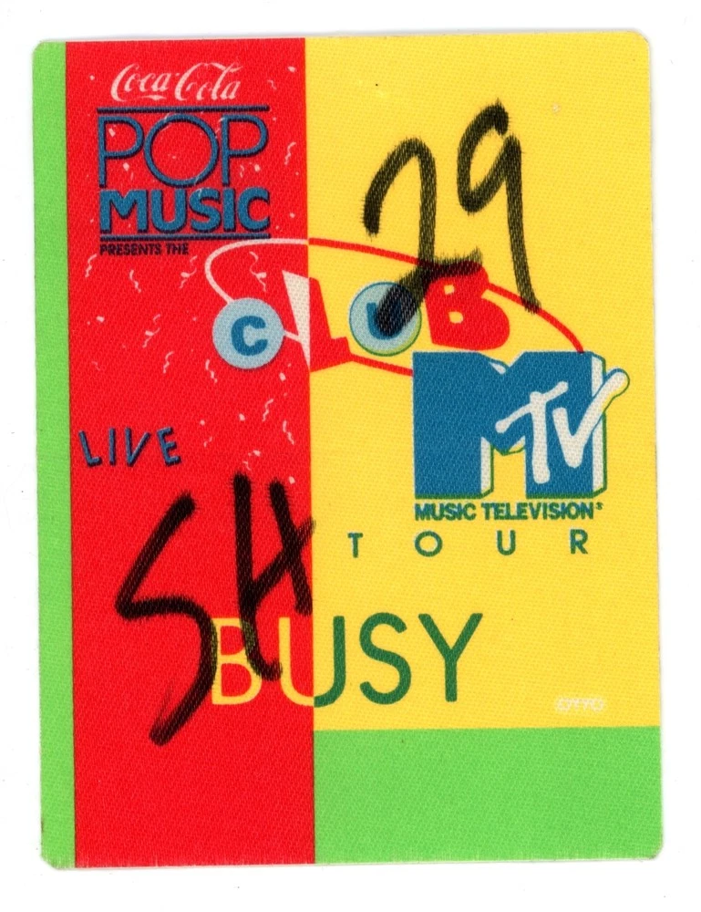 Club MTV Tour Backstage Pass