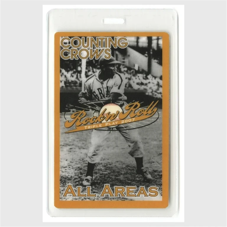 Counting Crows 2007 Laminate Backstage Pass RockNRoll Triple Play Tour