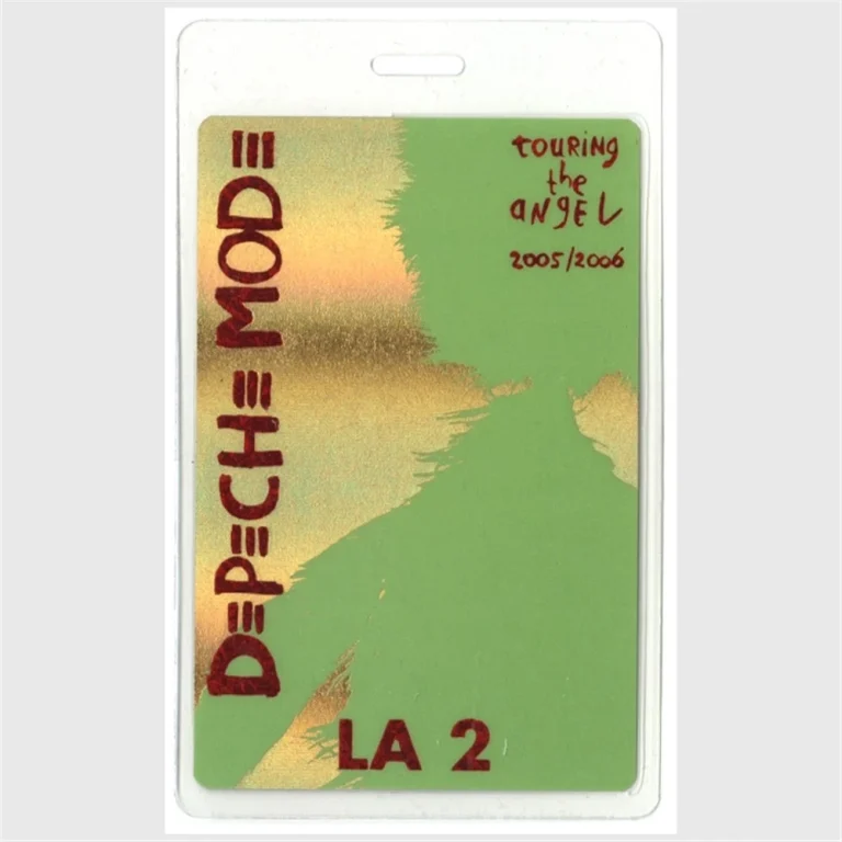 Depeche Mode 2005 Playing the Angel Concert Tour Foil Laminated Backstage Pass