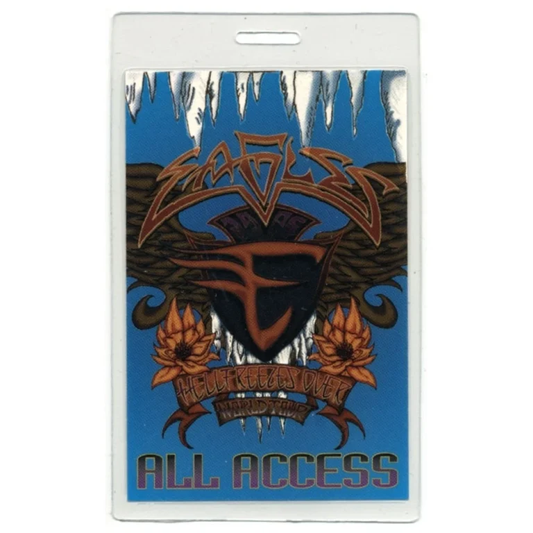 Eagles 1994 Hell Freezes Over Concert Tour All Access Laminated Backstage Pass