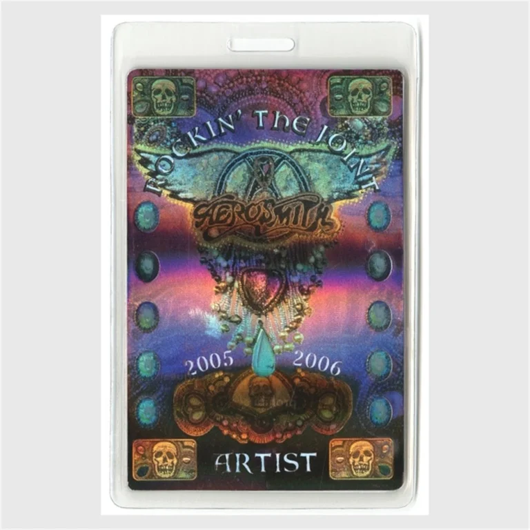 Aerosmith 2005 Rockin the Joint Tour w/ Lenny Kravitz Laminated Backstage Pass
