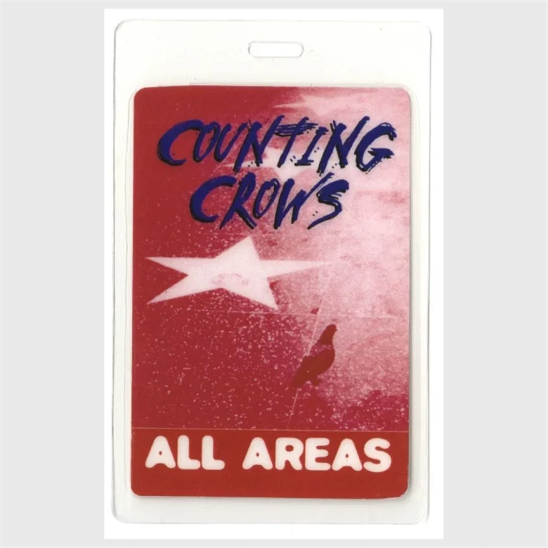 Counting Crows 1996 Laminated Backstage Pass Recovering Satellites Tour