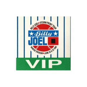 Billy Joel 1990 Storm Front Concert Tour VIP Backstage Pass