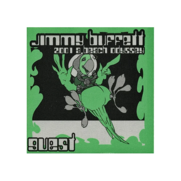 Jimmy Buffett 2001 A Beach Odyssey Concert Tour Guest Backstage Pass