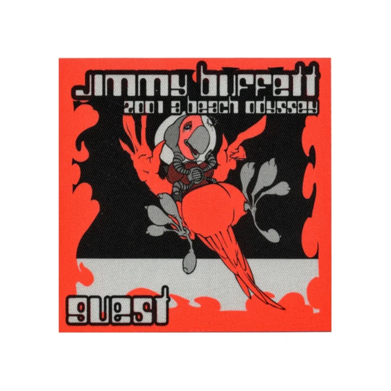 Jimmy Buffett 2001 A Beach Odyssey Concert Tour Guest Backstage Pass