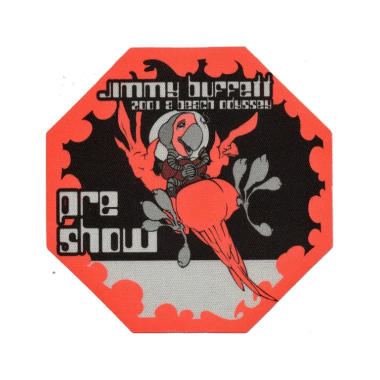 Jimmy Buffett 2001 A Beach Odyssey Concert Tour Preshow Backstage Pass