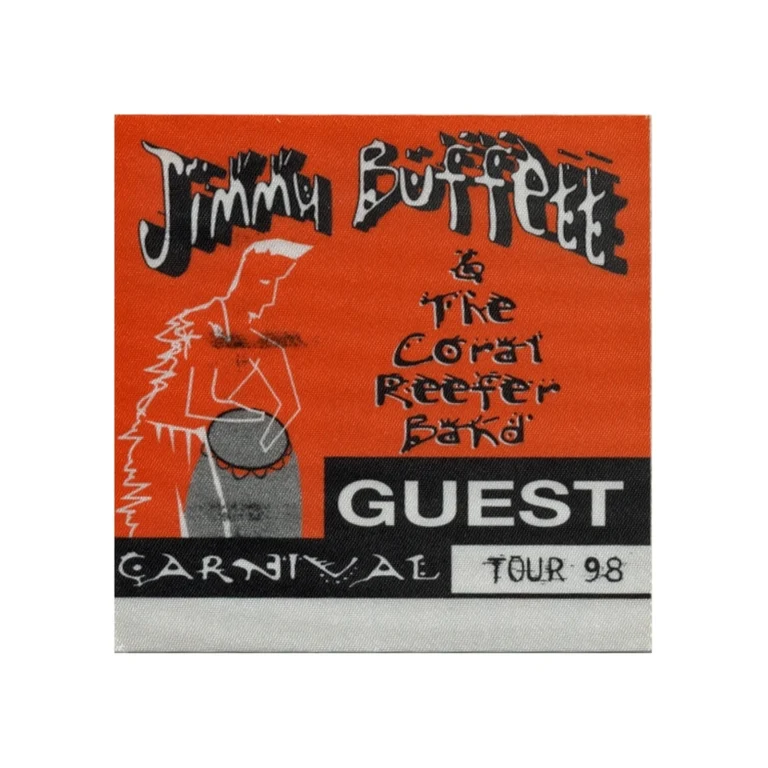 Jimmy Buffett 1998 Don't Stop the Carnival Concert Tour Guest Backstage Pass