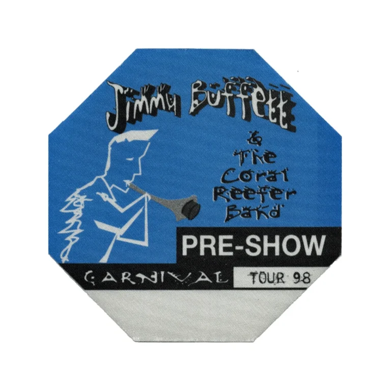 Jimmy Buffett 1998 Don't Stop the Carnival Concert Tour Preshow Backstage Pass