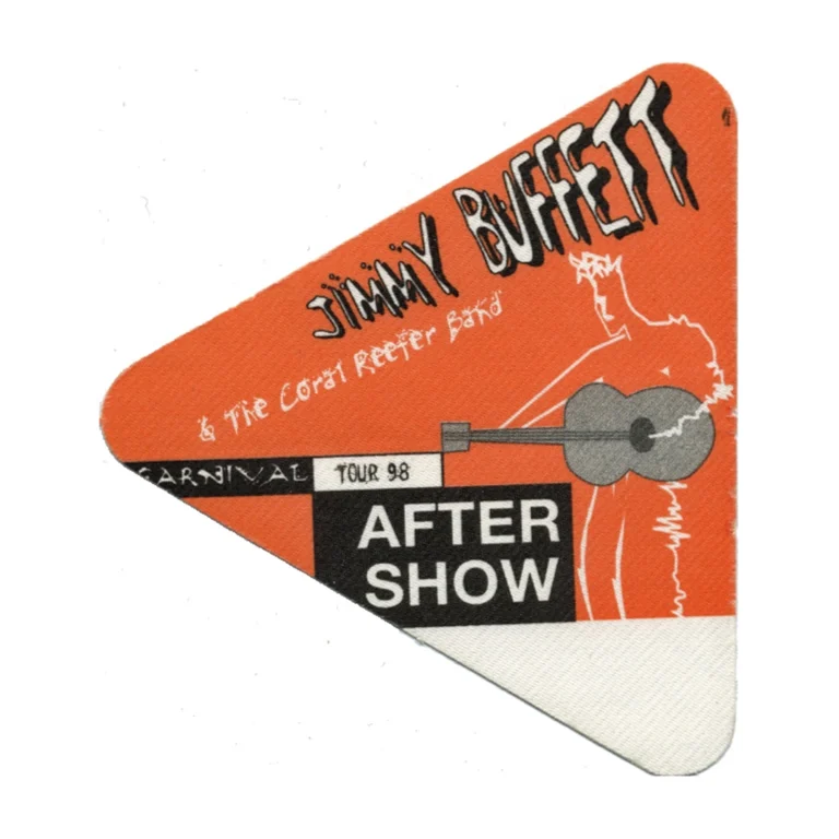 Jimmy Buffett 1998 Don't Stop the Carnival Concert Tour Aftershow Backstage Pass