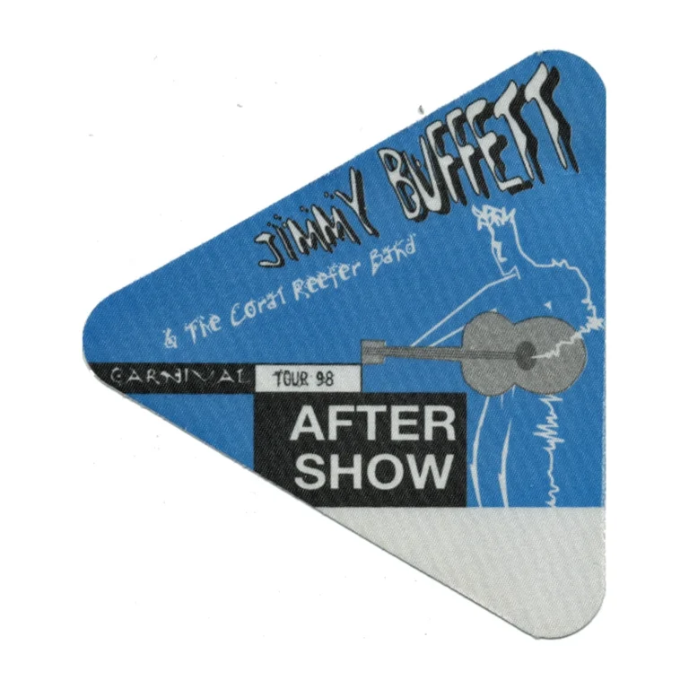 Jimmy Buffett 1998 Don't Stop the Carnival Concert Tour Aftershow Backstage Pass