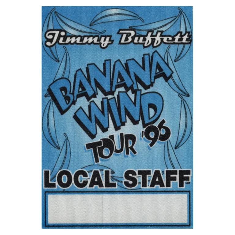 Jimmy Buffett 1996 Banana Wind Concert Tour Local Staff Backstage Pass