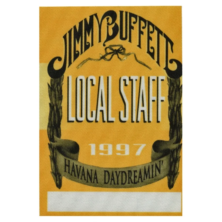 Jimmy Buffett 1997 Havana Daydreamin Concert Tour Local Staff Backstage Pass