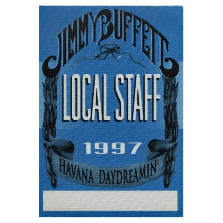 Jimmy Buffett 1997 Havana Daydreamin Concert Tour Local Staff Backstage Pass