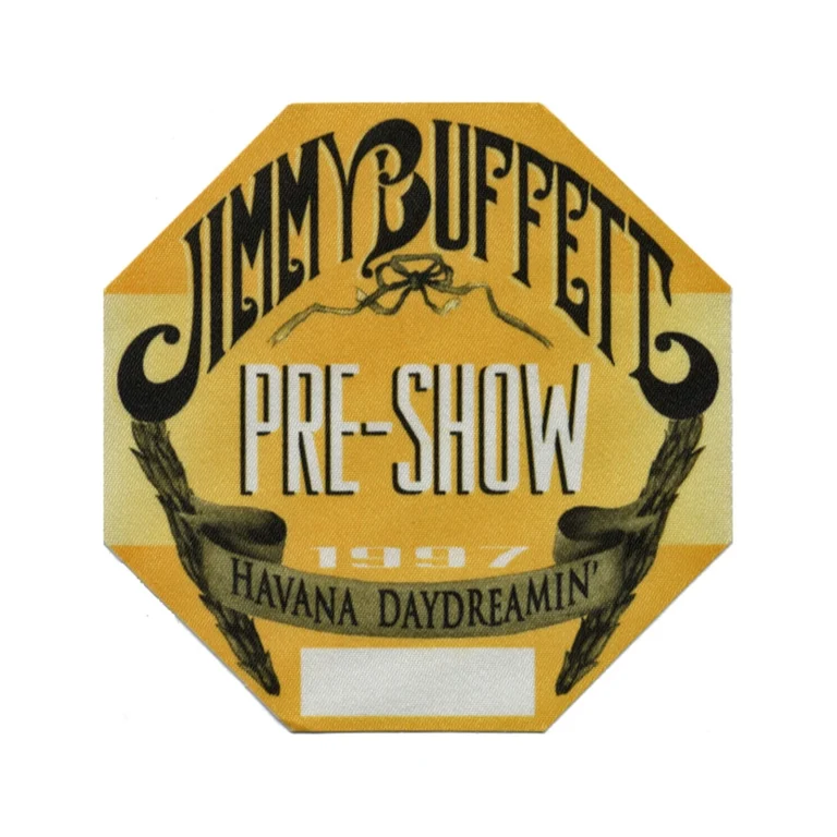 Jimmy Buffett 1997 Havana Daydreamin Concert Tour Preshow Backstage Pass