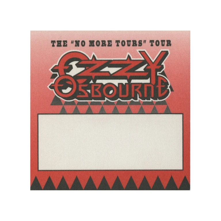 Ozzy Osbourne 1992 No More Tears Concert Tour All Access Backstage Pass