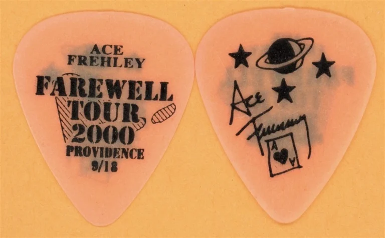 KISS 2000 Farewell Tour Ace Frehley Vintage Guitar Pick - Providence, RI