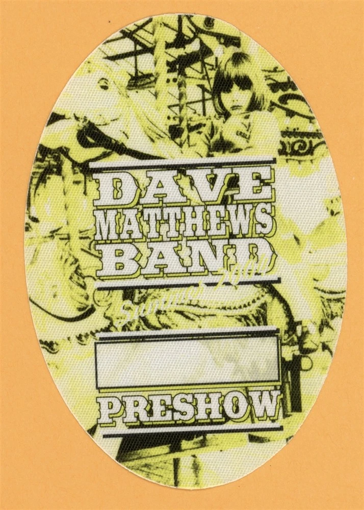 Dave Matthews Band 2004 Summer Concert Tour PRESHOW Backstage Pass