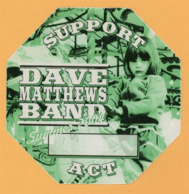 Dave Matthews Band 2004 Summer Concert Tour SUPPORT Backstage Pass