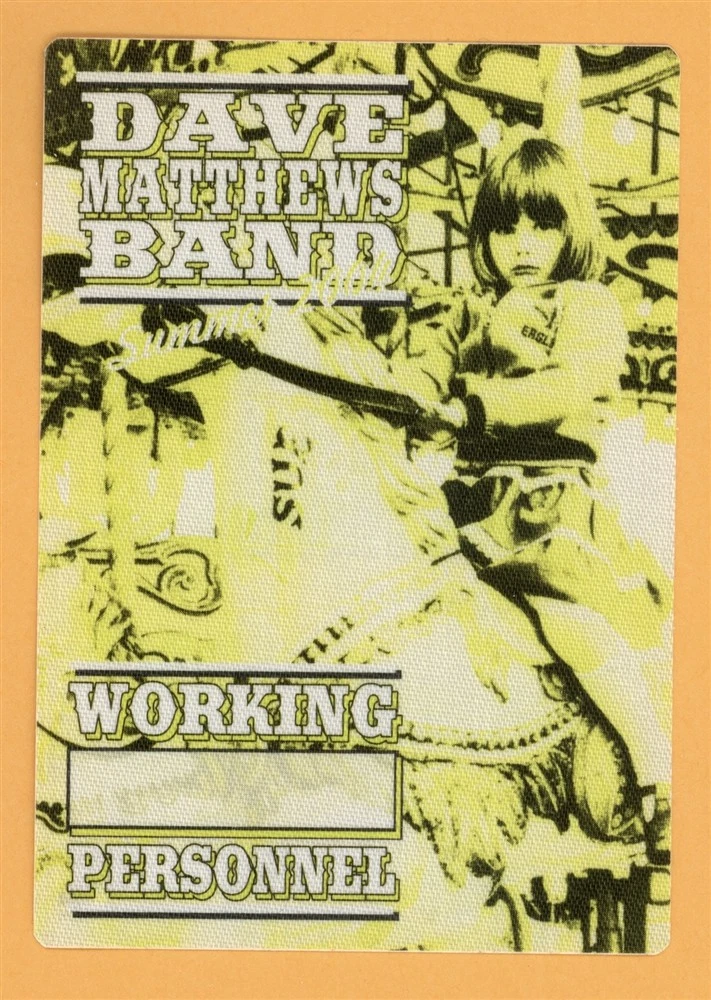 Dave Matthews Band 2004 Summer Concert Tour WORKING Backstage Pass