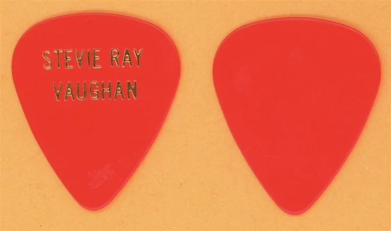 Stevie Ray Vaughan Vintage Guitar Pick - 1989 In Step Tour