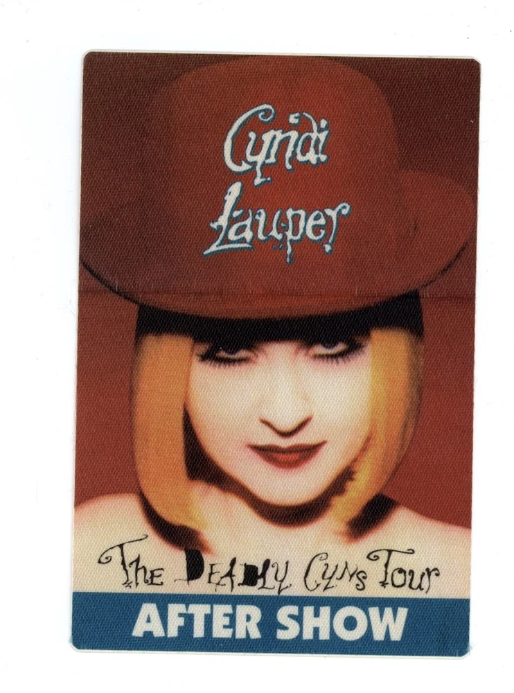 Cyndi Lauper 1994 After Show Concert Tour Backstage Pass Deadly Cyns Tour