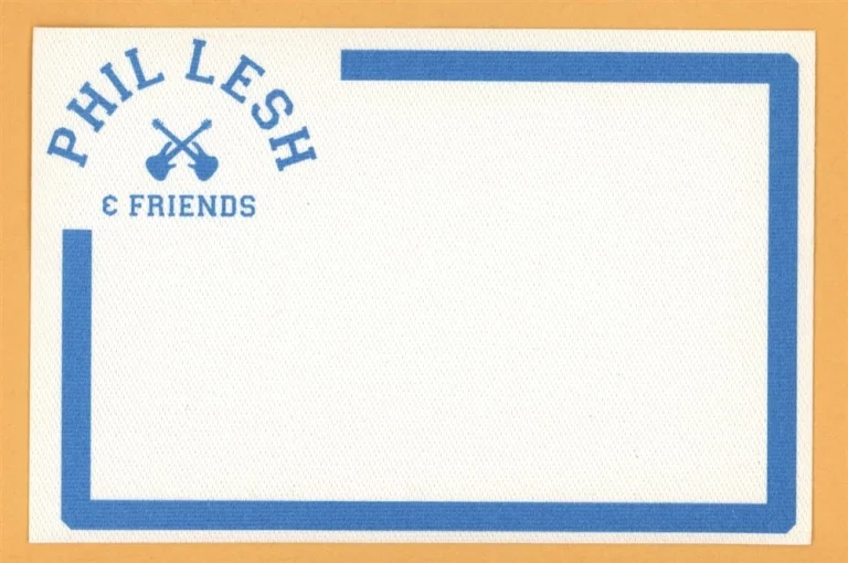 Grateful Dead 2000 Phil Lesh & Friends Concert Tour VIP Backstage Pass