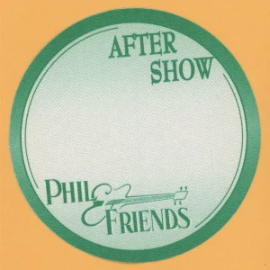 Grateful Dead 2001 Phil Lesh & Friends Concert Tour AFTER SHOW Backstage Pass