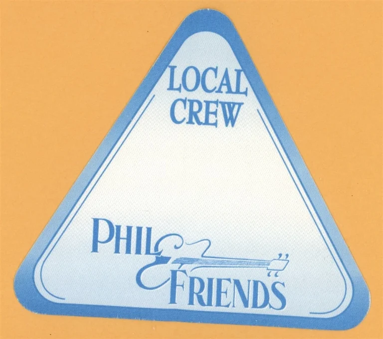 Grateful Dead 2001 Phil Lesh & Friends Concert Tour CREW Backstage Pass