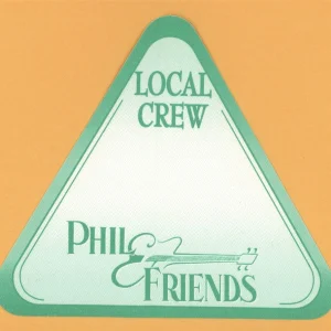 Grateful Dead 2001 Phil Lesh & Friends Concert Tour CREW Backstage Pass
