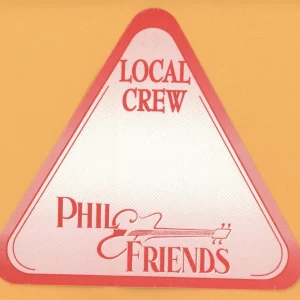 Grateful Dead 2001 Phil Lesh & Friends Concert Tour CREW Backstage Pass
