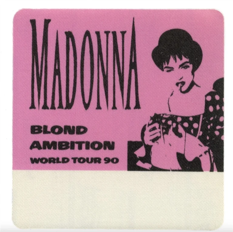 Madonna 1990 Blond Ambition Concert Tour All Access Backstage Pass