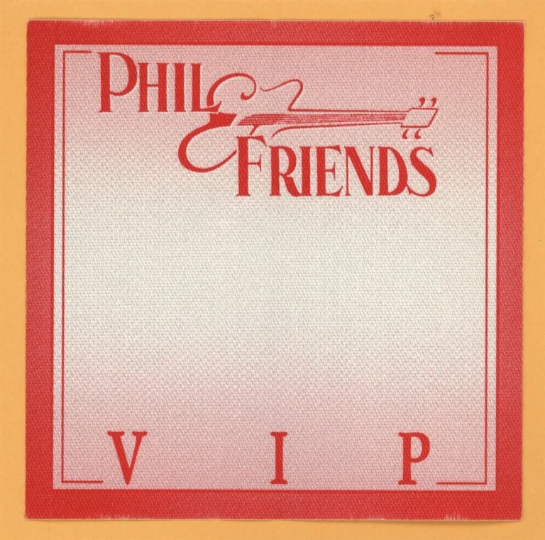 Grateful Dead 2001 Phil Lesh & Friends Concert Tour VIP Backstage Pass