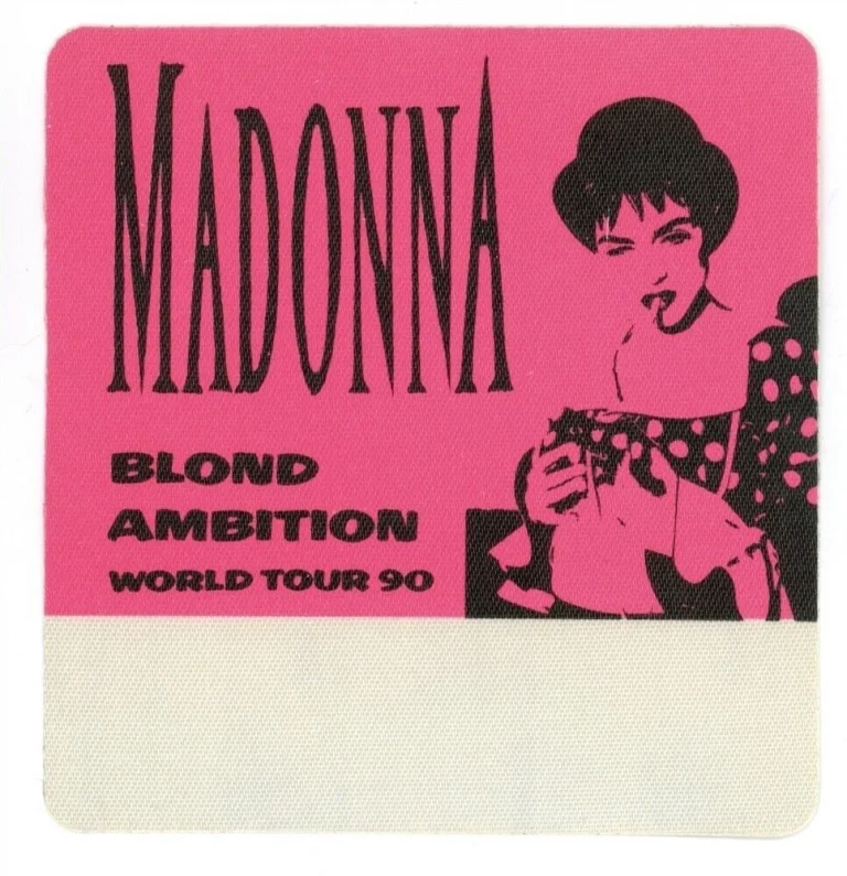 Madonna 1990 Blond Ambition Concert Tour All Access Backstage Pass