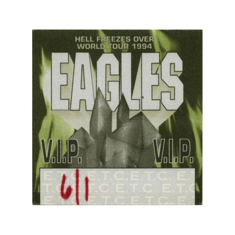 The Eagles 1994 Hell Freezes Over Concert Tour VIP Backstage Pass