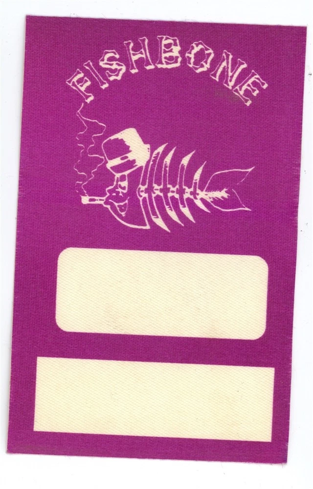 Fishbone Original Authentic Concert Purple Backstage Pass