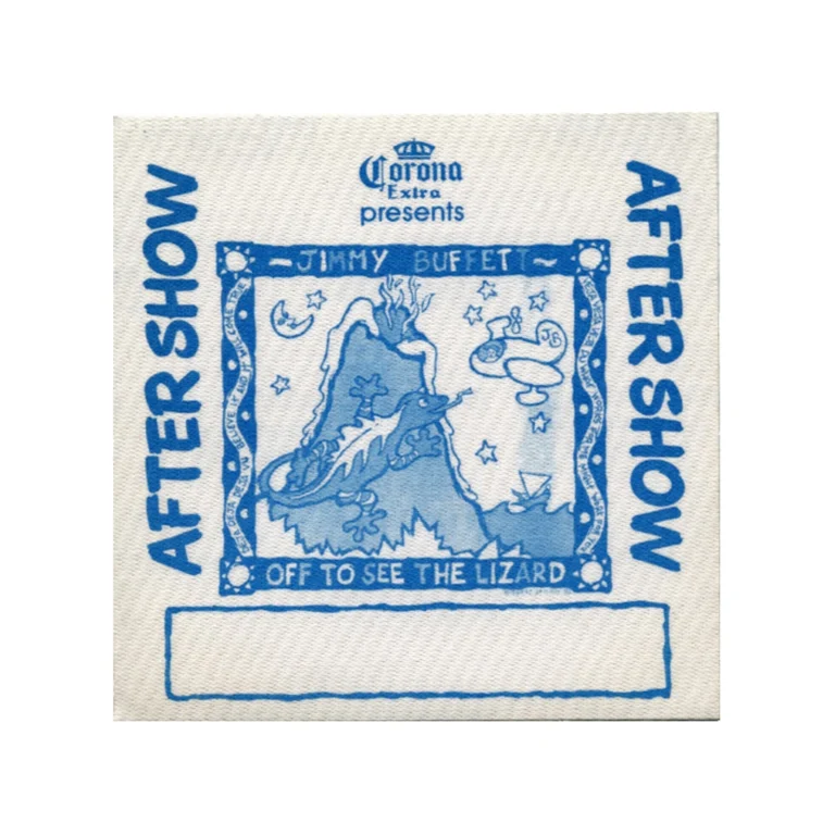 Jimmy Buffett 1989 Off To See the Lizard Concert Tour Aftershow Backstage Pass