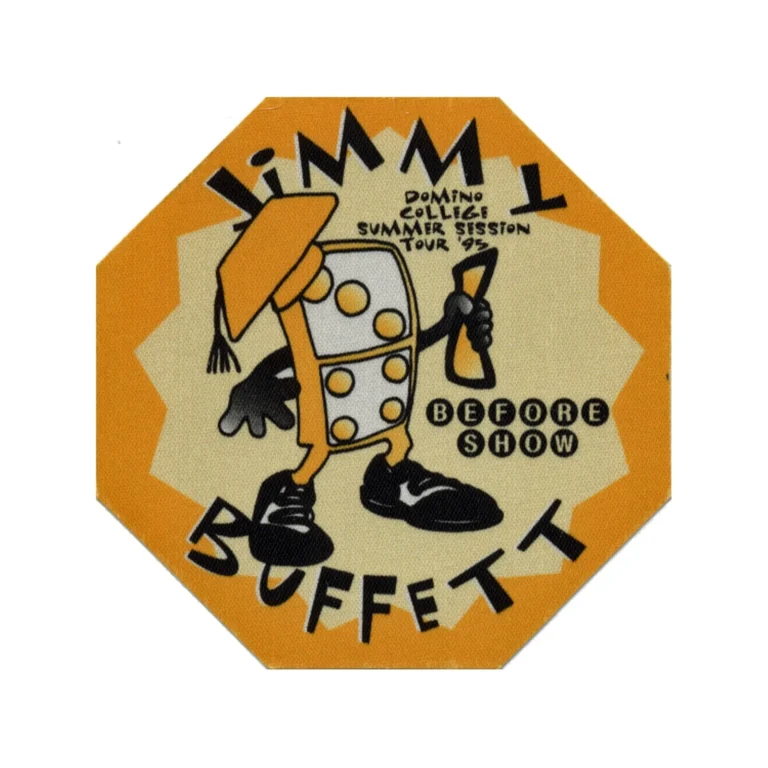 Jimmy Buffett 1995 Domino College Concert Tour Before Show Backstage Pass