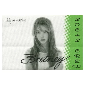 Britney Spears 1999 Baby One More Time Concert Tour Local Crew Backstage Pass